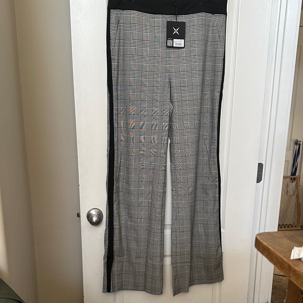Plaid Boot Cut Pants